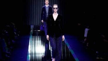 Desfile de Armani en Milán, Italia.