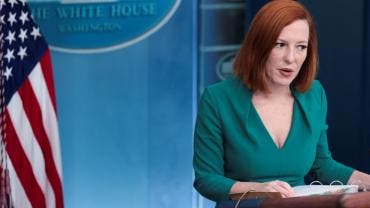 Jen Psaki, vocera de la Casa Blanca.