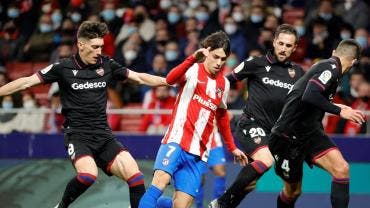 Atlético de Madrid toca fondo y cae en casa contra el sotanero Levante