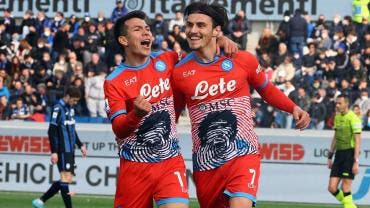 ‘Chucky’ Lozano da asistencia en victoria de Napoli en cancha del Atalanta