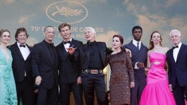 Olivia DeJonge, Steve Binder, Tom Hanks, Austin Butler, Baz Luhrmann, Priscilla Presley, Alton Mason, Natasha Bassett y Patrick McCormick.