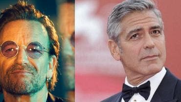 Bono, de U2, y George Clooney serán premiados por el Kennedy Center.