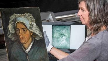 Lienzo de Van Gogh en cuyo reverso se descubrió en Escocia un autorretato del pintor. 