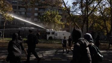 Manifestación en Santiago