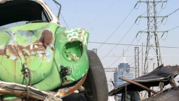 Autos abandonados de Iztapalapa en el deposito 