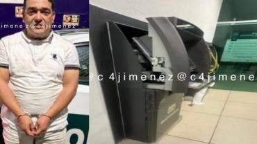 Detenido y cajero desarmado 