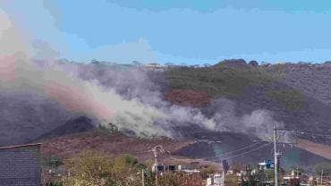Oaxaca Monte Alban incendio