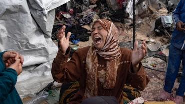 Muertos en campo de refugiados en Rafah, Gaza