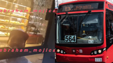 Sujeto vandaliza unidad de transporte