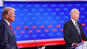 debate Trump Biden casi dormido