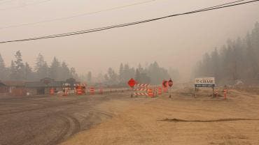 Incendio forestal en Canadá
