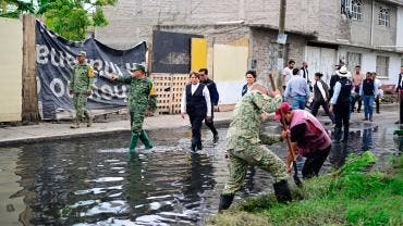 Delfina Gómez en Chalco