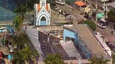 Recife, Brasil derrumbe de techo de un santuario