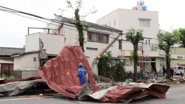 Tifón en Japón