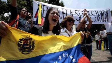 Venezolanos en México protestan contra ‘fraude electoral’