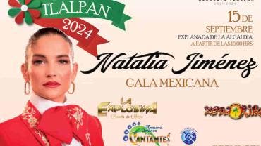Tlalpan festejará grito de independencia con concierto gratuito de Natalia Jiménez 