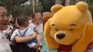 Winnie The Pooh es agredido por un sujeto en Disneyland (video)