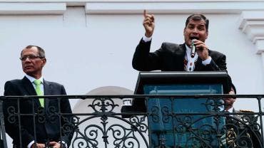 Jorge Glas y Rafael Correa