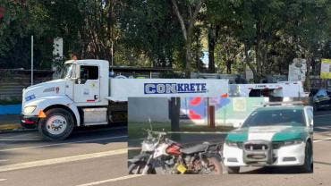 Motociclista pierde la vida tras ser impactado por un tráiler en Calzada México Tacuba, Miguel Hidalgo
