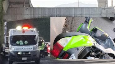   Motociclista muere y termina debajo de una camioneta en Anillo Periférico, Álvaro Obregón 
