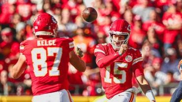 Travis Kelce y Patrick Mahomes