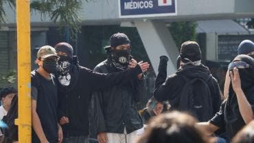 UNAM Prepa 8 paro encapuchados