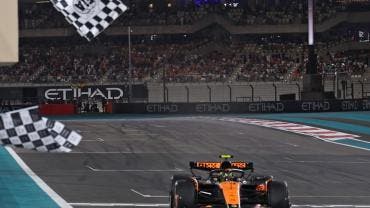 Lando Norris McLaren Abu Dabi