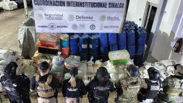 el mayor decomiso metanfetamina Sinaloa Sheinbaum