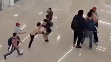 VIDEO  Riña en facultad de la UANL alumnos defienden a compañera de acosador