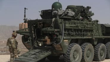 vehiculos Stryker despliegue militar EU frontera Mexico