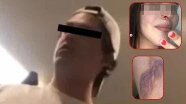 VIDEO  Estudiante de universidad en Puebla es captado golpeando a su novia