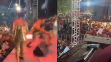 VIDEO  Presunto militar dispara al aire durante concierto del Carnaval de Tenosique y es detenido