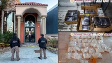 Aseguran cocaína, metanfetamina y vehículos durante cateos en Baja California