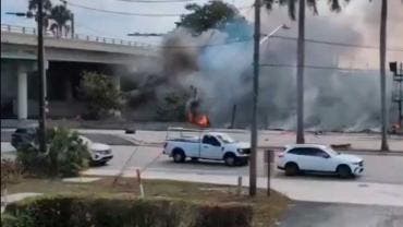 Avioneta se estrella en Boca Ratón, Florida
