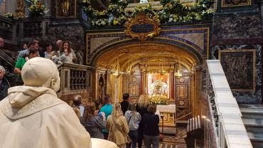 Basílica de Santa María la Mayor en Roma donde será enterrado el papa Francisco. EFE/ Joan Mas