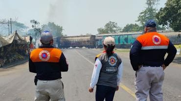choque pipa diesel tren Tres Valles dos muertos