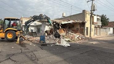 Derriban predio tomado por grupo criminal en Guanajuato; hallaron túnel de escape