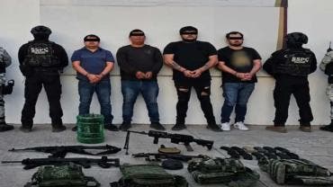 Detienen a cuatro integrantes de grupo ligado al Cártel de Sinaloa