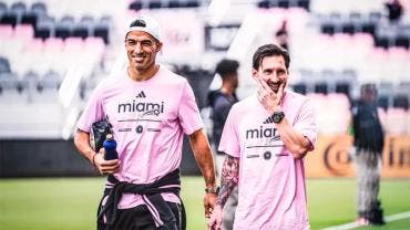 Luis Suárez y Lio Messi