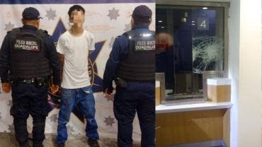 Detienen a adolescente que intentó robar un banco en Nuevo León