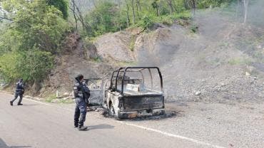 emboscan calcinan cinco policias Sabinalito Chiapas