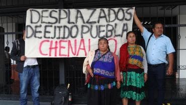 indigenas desplazados Chiapas exigen traslado nueve anos