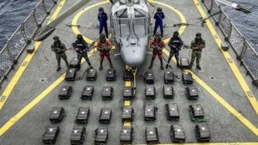 Semar asegura más de una tonelada de cocaína frente a las costas de Guerrero