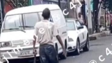 amenaza hombre machete Los Reyes Culhuacan vecinos