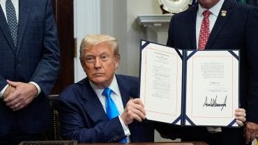 aranceles hacen grande EU dice Trump
