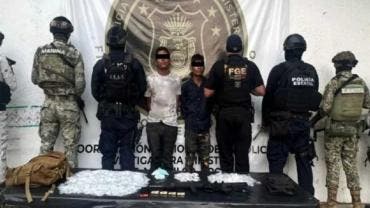 Caen tres personas con más de dos mil dosis de metanfetamina en Acapulco