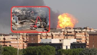 Explosión en gasolinera de Roma deja 45 heridos