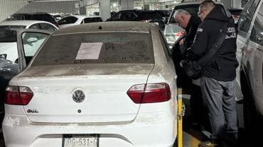 incautan autos robados terminal 2 AICM