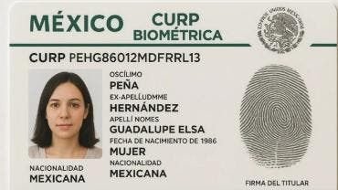 oficializan DOF CURP Biometrica