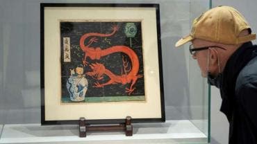 Acuarela de portada de Tintín rompe récord en subasta, vendida en 3.1 millones de euros